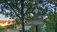 Schild Dorf Ufhoven - Eisenacher Landstra&szlig;e